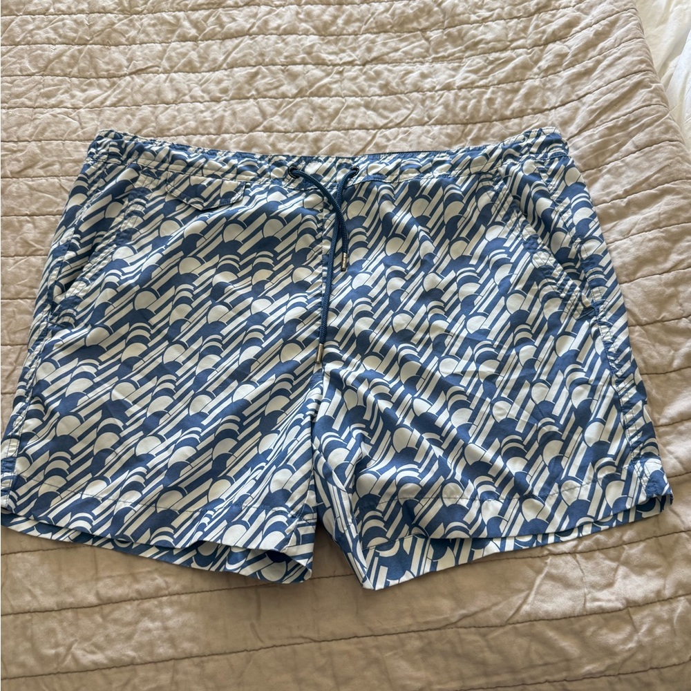 Ted Baker London Blue and White Shorts